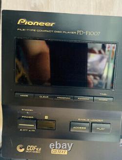 Pioneer PD-F1007 301 Disc File TypeCD Player Changer Carousel Tested No remote