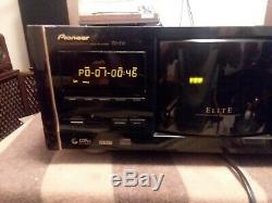 Pioneer PD-F19 Elite 300 Disc CD Player Changer with Cherry wood sides No Remote