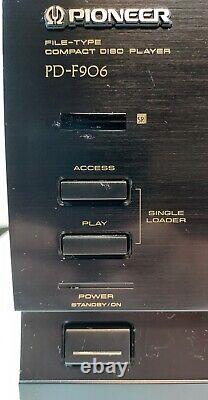 Pioneer PD-F906 File Type Compact Disc Player 101 CD Changer Bubble Tested Work