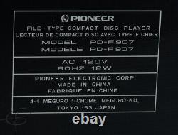 Pioneer PD-F907 101 CD Disc Changer File Type Compact Disc Player TESTED
