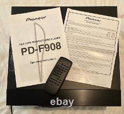 Pioneer PD-F908 CD changer 101 disc carousel player (withremote and owners manual)