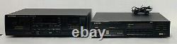 Pioneer PD-M450 6 Disc Stereo CD Changer & CT-W503R Double Cassette Deck Player