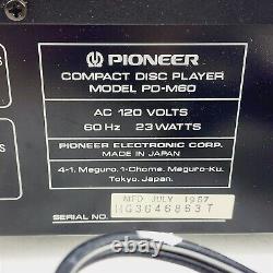 Pioneer PD-M60 Multi-play Compact CD Disc Player Changer 3 Cartridges with Remote