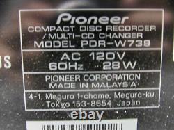 Pioneer PDR-W739 Compact Disc Recorder/ 3 Disc Multi-CD Changer Combo Player