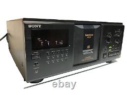 RARE Sony CDP-CX333ES 300 CD Compact Disc Changer/Player With Remote TESTED