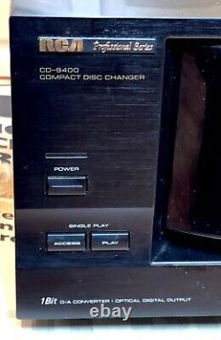 RCA 101 Disc CD-9400 CD Changer File Type Player Carousel stereo Deck Synchro