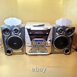 RCA CD Stereo System 5-Disc CD Changer Dual Tape Player Recorder RS2612 2007