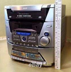RCA CD Stereo System 5-Disc CD Changer Dual Tape Player Recorder RS2612 2007