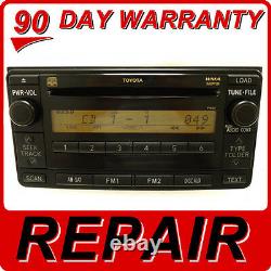 REPAIR SERVICE ONLY TOYOTA SCION AM FM Radio Stereo 6 Disc Changer CD Player OEM