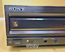 Retro Sony 5-Disc CD Changer Player Clean! W Remote Japan 1989 -see video