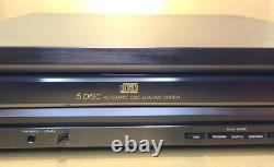 Retro Sony 5-Disc CD Changer Player Clean! W Remote Japan 1989 -see video