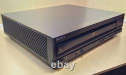 Retro Sony 5-Disc CD Changer Player Clean! W Remote Japan 1989 -see video