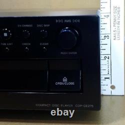 Retro Sony 5-Disc CD Changer Player Jog Dial Track Selector CDP-CE275 -see video
