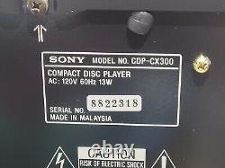 SERVICED Sony CDP-CX300 CD Changer Player 300 Disc withNEW Belts