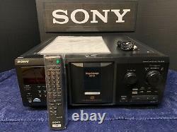 SERVICED- Sony CDP-CX355 300 CD Compact Disc Changer/Player WithRemote Cables