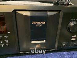 SERVICED- Sony CDP-CX355 300 CD Compact Disc Changer/Player WithRemote Cables