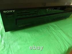 SONY CDP-C245 Five 5 Disc CD Player Changer Remote Cables Basic Instructions