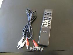 SONY CDP-C400 FIVE 5 Disc CD Player Changer Remote Cables Basic Instructions