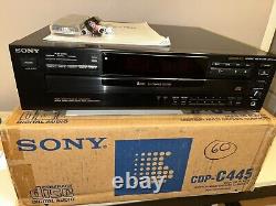 SONY (CDP-C445) 5 DISC PLAYER / CHANGER Open box Complete