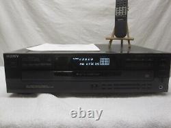 SONY CDP-C445 CD Player 5 Disc Changer JAPAN Linear Converter Bundled WithRemote