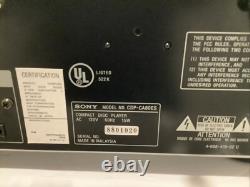 SONY CDP-CA80ES 5 Disc CD Changer Player No Remote
