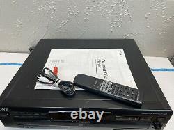 SONY CDP-CE315 5 DISC CD PLAYER Changer withRemote & Manual
