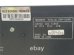 SONY CDP-CE315 5 Disc CD Player Changer Bundle withRemote, Batteries & Cable 1998