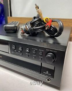 SONY CDP-CE375 5 Disc Carousel CD Player Changer with Remote -TESTED RM-DC355