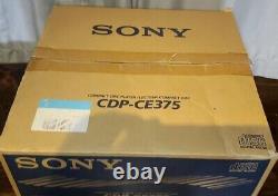 SONY CDP-CE375 Compact 5 Disc Player CD Changer EUC Original Box Remote Receipt