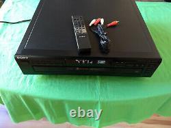 SONY CDP-CE405 FIVE 5 Disc CD Player Changer Remote Cables Basic Instructions