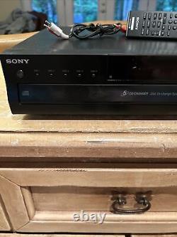 SONY CDP-CE500 5 DISC CHANGER CAROUSEL PLAYER USB FRONT RECORDER WithREMOTE Cable