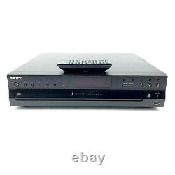 SONY CDP-CE500 Compact Disc Player 5 CD Changer USB W /Remote Tested & Working