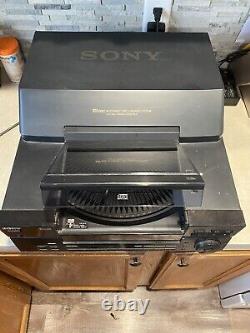 SONY CDP-CX151 CD Changer 100 Disc CD Player Tested No Remote