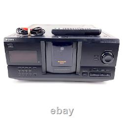 SONY CDP-CX220 Mega Storage 200 Disc Player CD Changer Tested Working with Remote