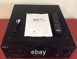 SONY CDP-CX355 300 DISC MEGASTORAGE CD CHANGER With REMOTE & MANUAL NEW BELTS