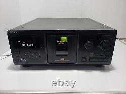 SONY CDP-CX355 300 Disc Mega Store CD Player Changer TESTED No Remote