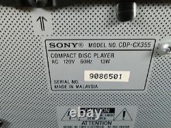 SONY CDP-CX355 COMPACT DISC PLAYER 300 CD CHANGER MEGA STORAGE CAROUSEL withRemote