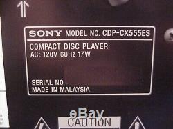 SONY CDP-CX555ES === 300 Disc CD Changer Player withDigitalOutput & Remote Control