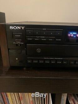 SONY ES CDP-C77ES 5 Disc CD Changer Player with Remote Control RM-D715 Beautiful