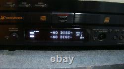 SONY RCD-W222ES 5 Disc CD Changer player Recorder Burner with PDF manual RARE