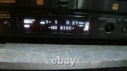 SONY RCD-W222ES 5 Disc CD Changer player Recorder Burner with PDF manual RARE