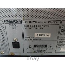 SONY SCD-CE595 Super Audio CD Player 5 Disc Changer Carousel withRemote-TESTED