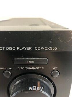 Sony 300 CD Compact Disc Multi Player Changer Home Audio CDP-CX355 N-MINT