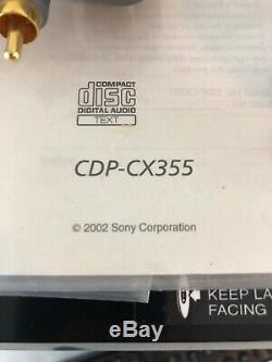 Sony 300 CD Compact Disc Multi Player Changer Home Audio CDP-CX355 N-MINT