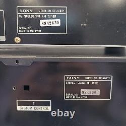 Sony 5 Disc CD Changer CDP-C231, Receiver/Tuner and Dual Cassette Deck TC-W431