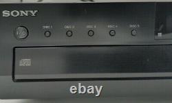 Sony 5-Disc CD Changer Carousel USB CDP-CE500 Player Tested & Working