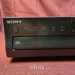 Sony 5-Disc CD Changer Carousel USB CDP-CE500 Player Tested & Working No Rmt