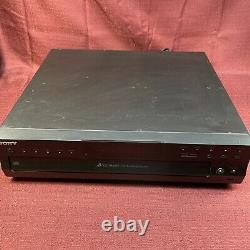 Sony 5-Disc CD Changer Carousel USB CDP-CE500 Player Tested & Working No Rmt