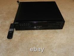 Sony 5-Disc CD Player Carousel Changer CDP-CE315 With Remote TESTED WORKS