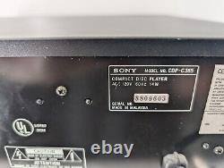 Sony 5 Disc CD Player Changer CDP-C365 Carousel with Remote TESTED EB-17171